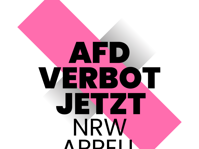 AFD Verbot JETZT - NRW Appell